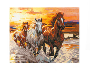 DIAMOND DOTZ ADULTS CANVA SUNSET GALLOP
