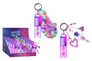 K POP GLAM STAR BŁYSZCZYK DO UST Z BRELOCZKIEM
 2