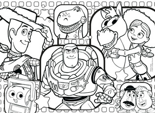 DISNEY PUZZLE DF MAXIFLOOR 4 X 48 TOY STORY 5 8