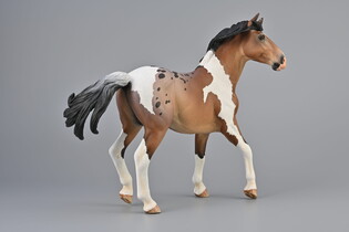 COLLECTA OGIER MUSTANG STALLION BAY PINTOLOOSA - DELUXE SKALA 1:12 3