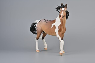 COLLECTA OGIER MUSTANG STALLION BAY PINTOLOOSA - DELUXE SKALA 1:12 6