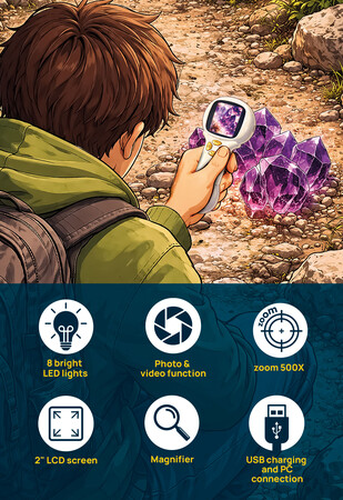 I"M A GENIUS EXPLORER KIESZKONKOWY MIKROSKOP CYFROWY 3