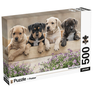 LISCIANI PUZZLE ADULTS SZCZENIAKI 500 ELEMENTÓW