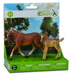 COLLECTA ZESTAW DWÓCH KONI NA PLATFORMIE